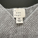 A New Day Ribbed Knit Crop Sweater Tank Gray Size XL NWT Photo 6