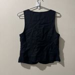 J.Crew  Scoopneck linen-blend vest in black size 4 Photo 2