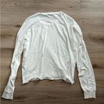 Lauren Moshi  White Long Sleeve Denim Patch Shirt Photo 3