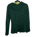 Title Nine Green Extra Fine Merino Wool Wrap Hooded Jacket Women's Medium Photo 3