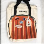 HighKing Cotton Source Direct Las Vegas Luggage Look Zip Up Top Tote Bag 18”x15” Photo 0