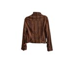 What Goes Around Comes Around NWT  Leather Brown Snake Print Racer Size M WGACA B Photo 1