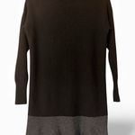 White + Warren black and gray cashmere sweater dress Photo 0