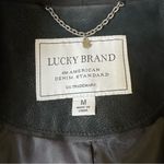 Lucky Brand  Black Leather Caviar Jacket Photo 4