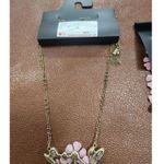 Simply Vera Wang 3D Pink Triple Floral Statement Necklace & Earrings Set Photo 4