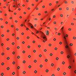 Merona Patterned Shirt Dress Orange Black Gray - Sz Medium Photo 7