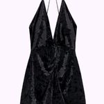 ZARA  Black Velvet Mini Dress, Size XS, NWT Photo 0