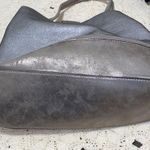 Kate Landry shoulder bag purse silver metallic gold zipper detail tassel Photo 3