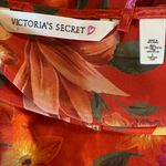 Victoria's Secret Victoria’s Secret Sexy Chemise Lingerie Nightgown Orange Floral Vintage 90s Photo 5