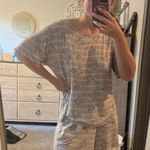 Disney  Gray Mickey Mouse Pajama Set Photo 0