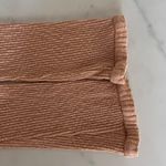 Free People  Beach Blossom mini Dress Henley ribbed boho cottage core peach Sz S Photo 8