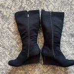 Self Esteem Katie Black High Wedge Boots Photo 1