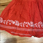 Aeropostale ‎ coral embroidered mini skirt Photo 1