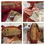 Handmade tapestry carpet bag adjustable backpack pocket inside bohemian indie Photo 5