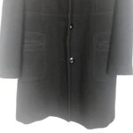 Braetan Women's Button Down Black Trench Coat Size large Photo 4