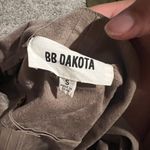 BB Dakota  Taupe Faux Leather Moto Jacket EUC Women's Small Photo 7