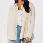 Hollister  Women’s Oversized Shirt Jacket Brown Cream Check XL Shacket Flannel Photo 9