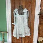 NWT Mable Goldie Blue Dot Tie Bow Mini Fit & Flare Dress Photo 12