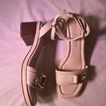 Kelly & Katie  Cream Sandals with Gold Buckle Photo 5