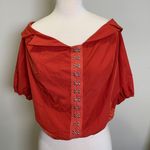 Pretty Little Thing Woman’scv Orange off Shoulder Bodysuit Size 1X Photo 0