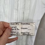 Ann Taylor  White Cotton Blend Sleeveless Ruffle Front Business Casual Top Size M Photo 10