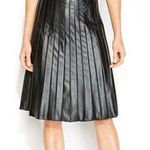 Alfani faux leather skirt, pleated midi Black Size 4P Photo 0