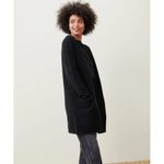 Jenni Kayne • Sweater Coat cardigan black merino wool yak knit minimalist open Size XS Photo 5