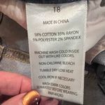 SLINK Jeans Louise High Rise Distressed Crop Straight Leg Jeans Plus Size 18 Blue Photo 14