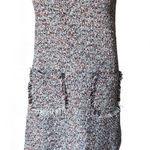 Jade Melody Tam Confetti Tweed Sleevless Sheath Dress Knee Length size S Red Photo 0