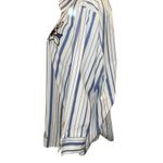 NAPA VALLEY Women Shirt Stripes Embroidery Floral Size XL Coquette Cottage Core White Photo 4