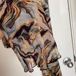Nasty Gal Marble Print Mesh Flared Pants (S) Photo 4