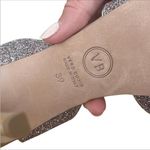 Veronica Beard   Suma Glitter Metalic Heels In Confetti Gold Size 39/9 USA Photo 4