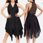 Guess Twisted Tank Handkerchief Hem Dress Coral Peach 6 Photo 12