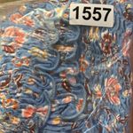 Free People  Intimately Blue Floral Smocked Crop Top‎ Size Medium Photo 6