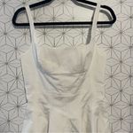 GIOVANNI BEDIN Godet Flared Cotton Mini Dress In White Size 6 Photo 5
