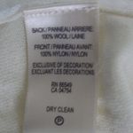 Tommy Bahama Sequin Wool Raglan Sweater Cream Thin Knit Long Sleeve Size Medium Photo 6