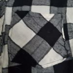 Maurice's Black and white Buffalo plaid button up Photo 4