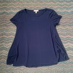 CHAUS NEW YORK Chaus Navy Blouse Photo 2
