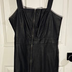 Wild Fable  Black Faux Leather Dress Photo 0