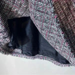 i.e A line mini career skirt black white pink fibers work casual holiday size 12 Photo 4