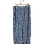 American Eagle Blue‎ White Striped Embroidered Eyelet Button Front Maxi Skirt M Blue Size M Photo 5