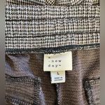 A New Day Houndstooth Drawstring Straight Leg Pants Womens Large Maroon Black SZ Large Photo 1