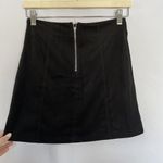 Alya Black Mini Skirt With Back Zipper Polyester/Spandex S Photo 1