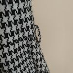 Liz Claiborne  Size 4 Houndstooth Black White Dress Sleeveless Pockets Profession Photo 6