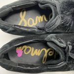 Sam Edelman  Size 10 Shoes Leya Black Velvet Faux Fur Pom Pom Slip-On Women's Photo 7