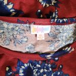 LuLaRoe  Crimson Navy Floral Knit Bodycon Dress Size XS (2-4) Photo 4