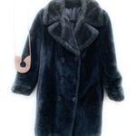 Vintage Faux‎ Fur Coat Black Photo 0