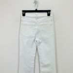 Madewell Kick Out Crop Jeans Pure White Stretch Mid Rise Flare Denim US 24 NWT Photo 6