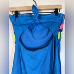 Mara Hoffman  2013 Embroidered Twill Cobalt Blue Strapless Mini Dress size 4 $297 Photo 12