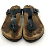 Birkenstock  Gizeh Black Patent Leather Sandals Women's 6 US Photo 3